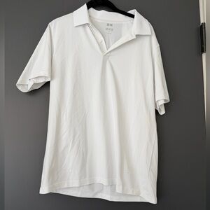 Uniqlo White Polo Shirt